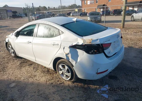 2014 Hyundai Elantra Se z USA, uszkodzony, nr VIN 5NPDH4AE6EH524274